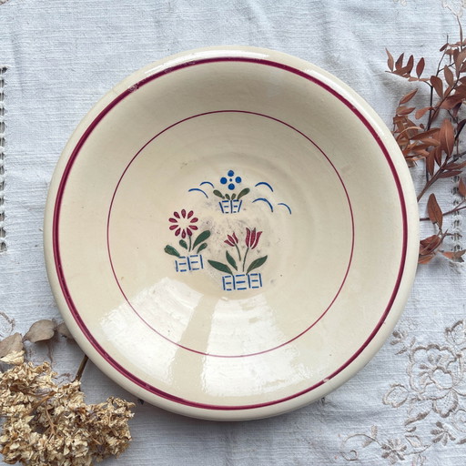 Vintage tiefe Schale LUNEVILLE Modell 'Aurore', hergestellt in Frankreich