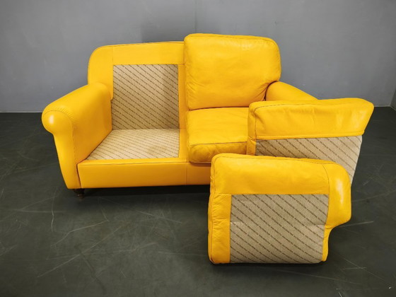 Sofá de cuero Poltrona Frau George, Italia, 1992, con etiqueta. – Sofás de 2 plazas, Leather (photo 11 of 20)