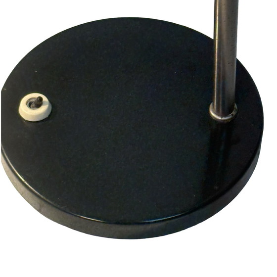 Image 1 of Vintage - Desk lamp - Black base, gooseneck and blue / grey shade - ca. 1970