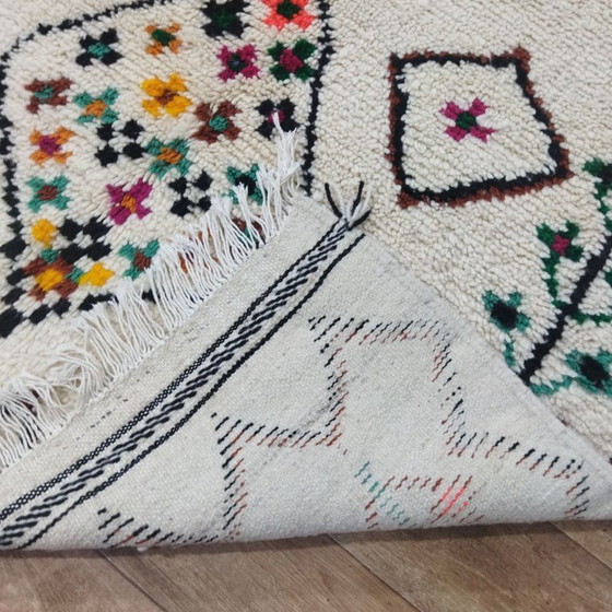 Image 1 of Handmade Berber Rug with Colorful Symbols – Handmade Moroccan Carpet (240 × 145 cm)