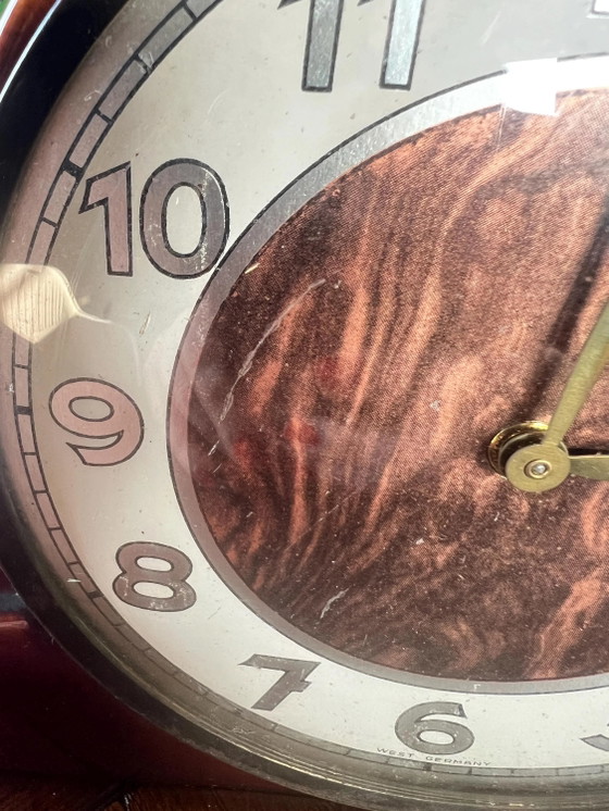 Vintage WGP - Mid Century Ceramic Mantel Clock by S&G (Scheurich and Greulich) – A Timeless 1950s Piece for (photo 4 of 8)