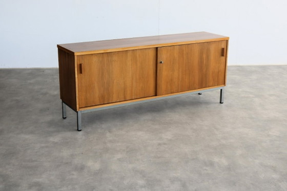 Vintage Sideboard | Sideboard | Filing Cabinet | 1960s – Wood, Chrome (photo 2 of 9)