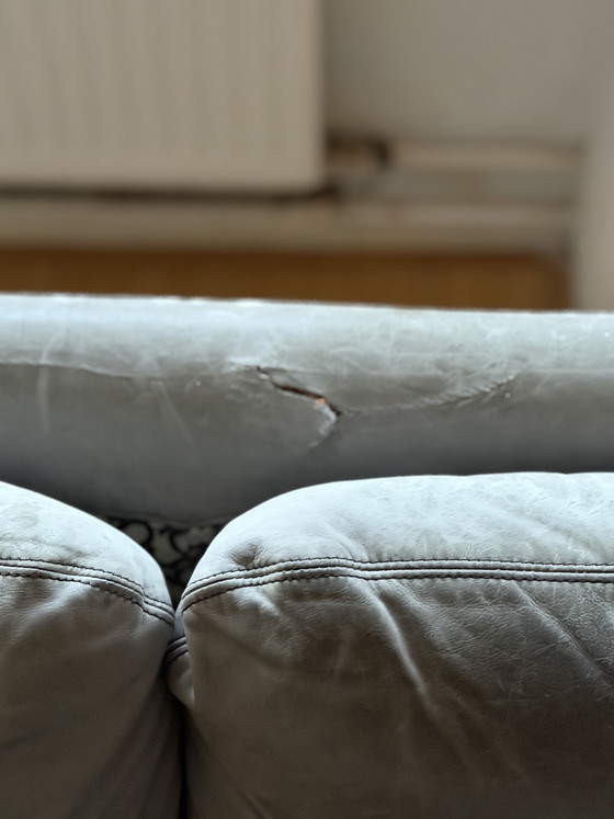 Image 1 of Canapé vintage italien en cuir par Brunati Italia