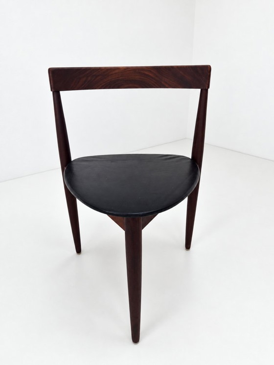 Roundette Teak Dining Chair by Hans Olsen for Frem Rojle, 1960s – Leather, Wood (photo 18 of 24)