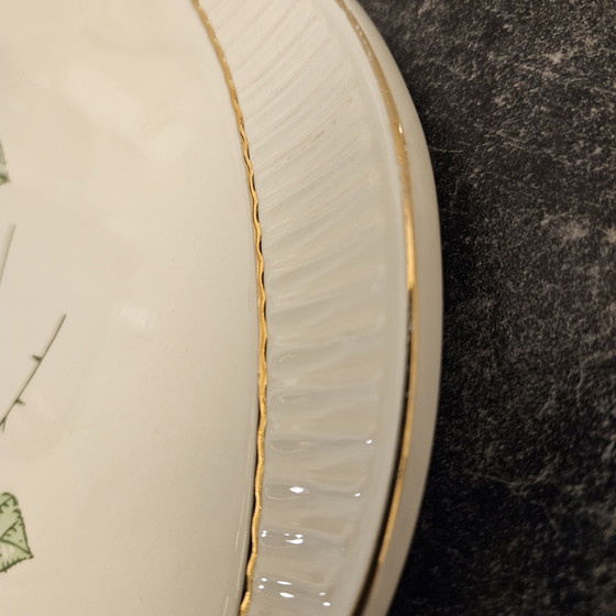 Cake Plate, Vintage, Roses, Gold Rim, Unused – Crockery, Porcelain (photo 2 of 5)