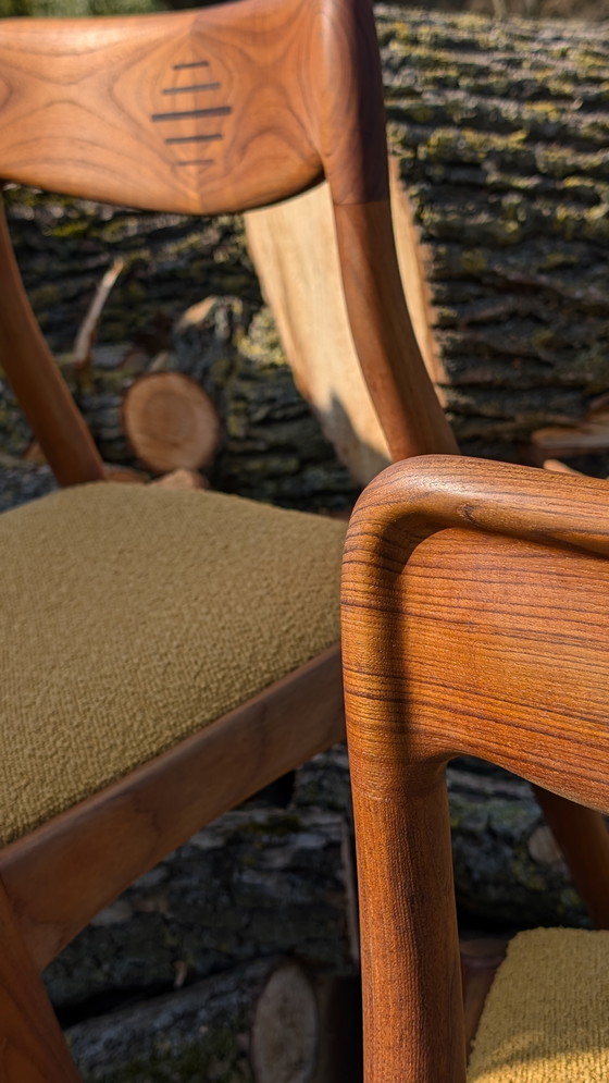 Image 1 of Johannes Andersen - Set of 4 Danish Teak Vintage Chairs - Produced by Uldum Møbelfabrik