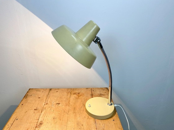 Image 1 of Vintage Beige Gooseneck Table Lamp, 1960s