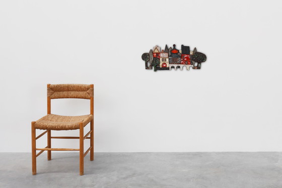 Image 1 of Ceramic Wall Plaquette by the Belgian Artist Elisabeth Vandeweghe for Amphora, 1960s