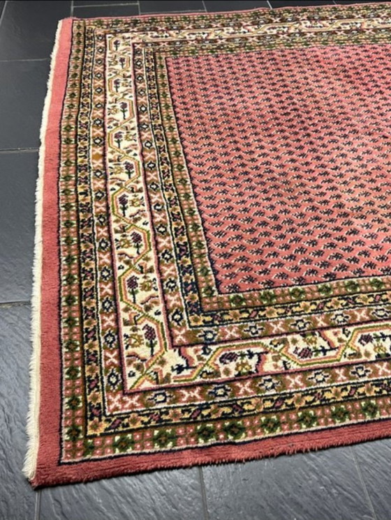 Image 1 of Preciosa alfombra oriental anudada a mano – Sarough Mir (Rosa Antigua / Paisley)