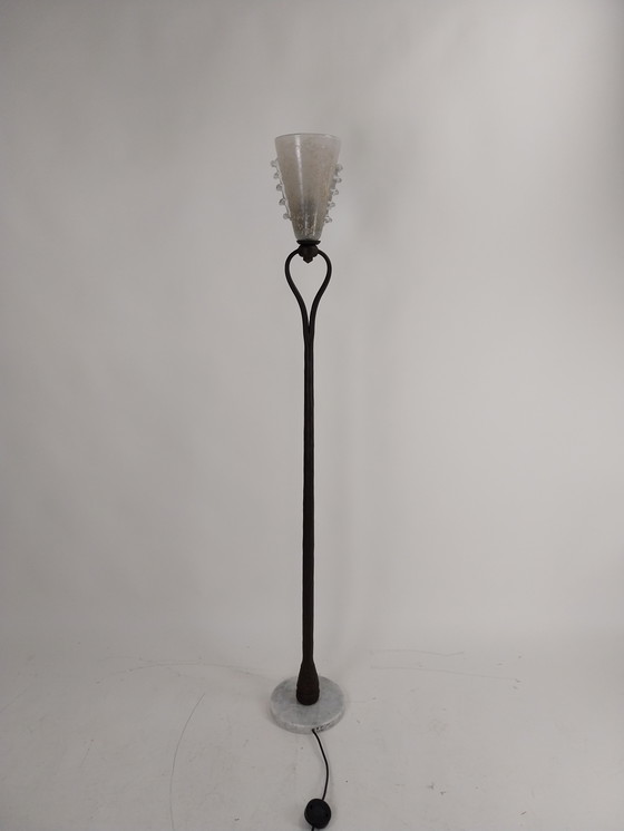 Image 1 of 1 X Banci Firenze Bronze avec verre de Murano Lampadaire 1970