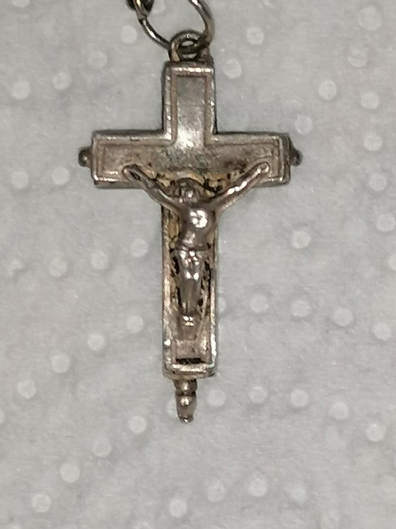 Antique Crucifix Prayer Beads Coral & 925 Silver – Decorative Objects, Metal, Stone (photo 10 of 13)