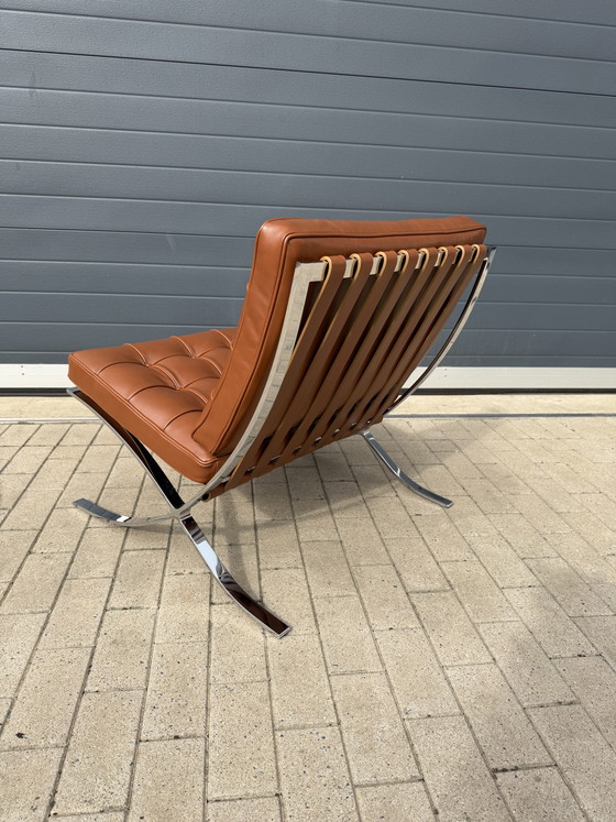 Knoll Barcelona Relax Sessel Mies Van Der Rohe Cognac Venezia Leder In Neuwertigem Zustand!! – Leather (photo 14 of 14)