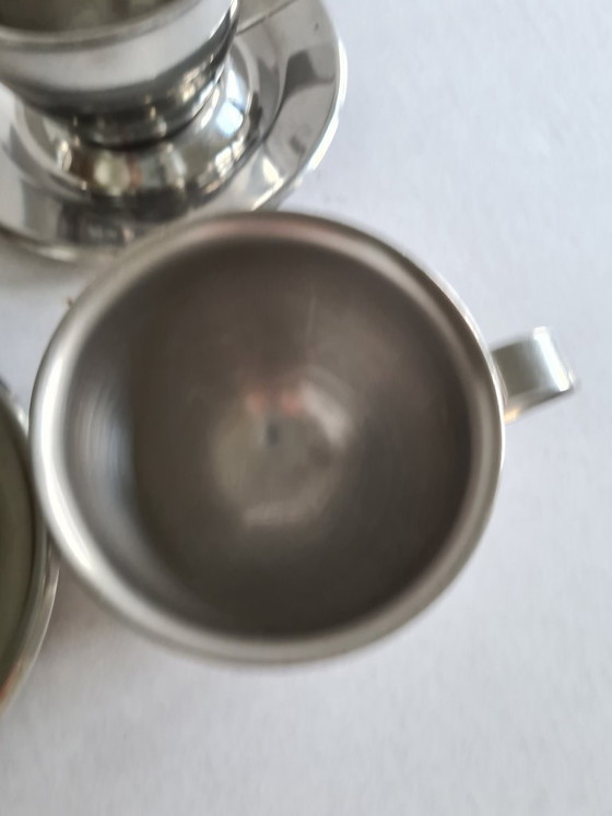 Motta Italy 4 Tazzine da Caffè Espresso a Doppia Parete – Stoviglie, Metal, rvs (photo 7 of 7)