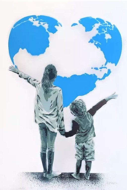 Künstlerlithografie - ALESSIO B - My World