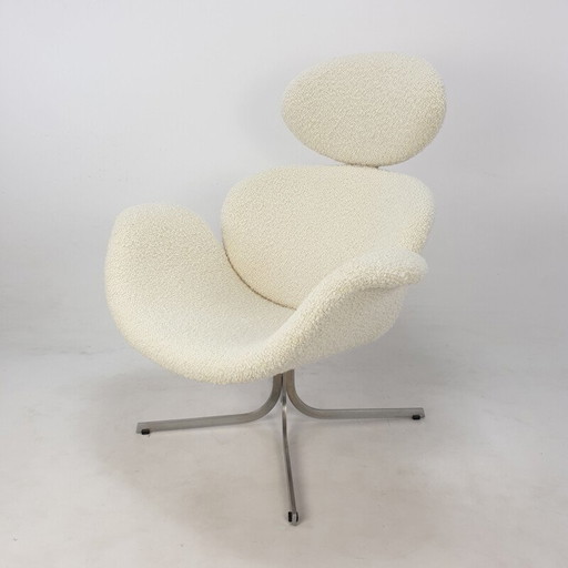 Big Tulip vintage wollen fauteuil van Pierre Paulin voor Artifort, 1959