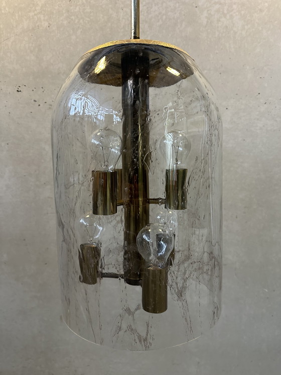 Image 1 of Vintage hanging lamp - Doria Leuchten 1960's