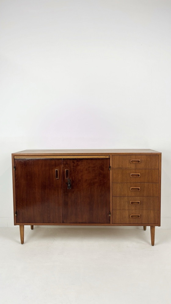Swedish vintage teak veneer bookcase – Wall cabinet, Wood (photo 6 of 20)