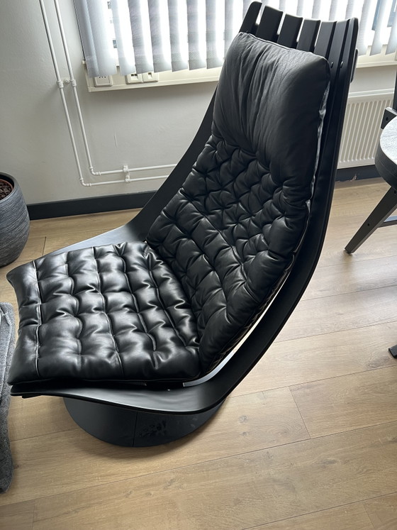 Deck chair by Hans Brattrud Norway – Chairs and lounge chairs, Leather, Metal (photo 3 of 5)
