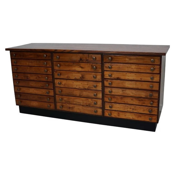 Image 1 of Alter deutscher Apothekerschrank aus Kiefer und Eiche, 1950er Jahre