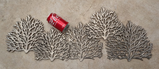 Wall Trees landscape cast iron nickel plated