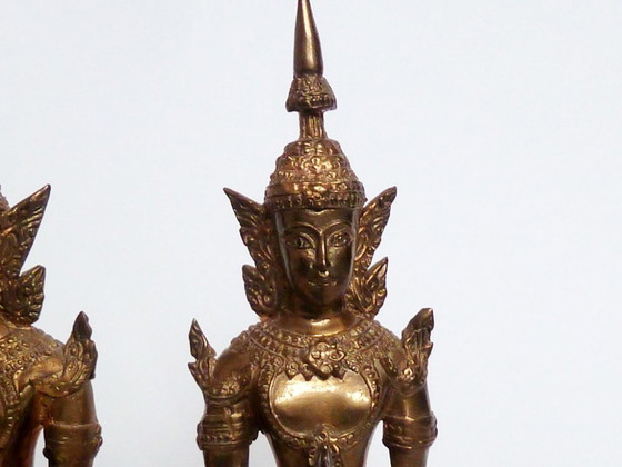 Image 1 of Coppia di statuette tailandesi di Theppanon