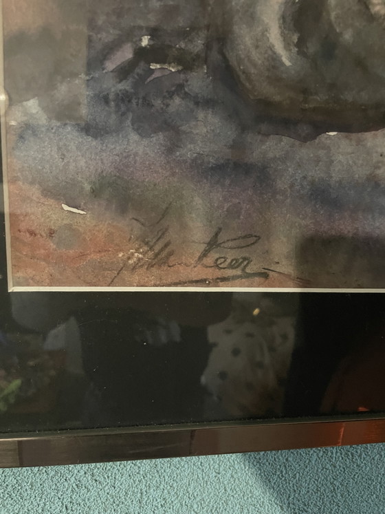 Image 1 of Dos estudios de desnudos enmarcados y firmados por Veer, un conjunto de dos piezas procedentes de una herencia.
