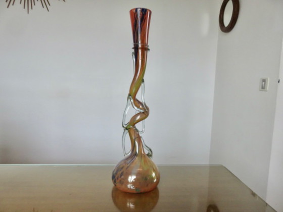 Large vase, soliflore, in blown Murano glass, 1960s-70s (photo 2 of 9)