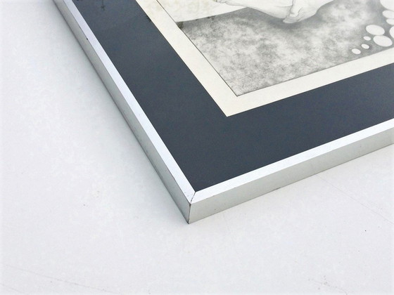 Image 1 of P. de Minter: Schets, 'Esoterische Naakt' jaren 70 ° Vintage ° Naakttekening