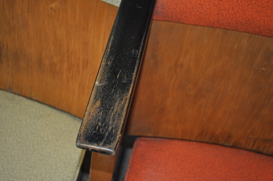 Mid-Century Hungarian 2-Seater Cinema Bench from Szék és faárúgyár, 1950s, Benches, Beige, Mid Century Modern (photo 5 of 8)