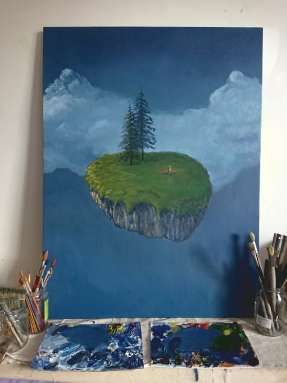 Image 1 of Quiet Fire oil painting by Byron Ray