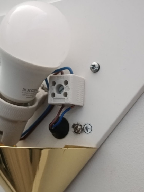 Image 1 of Een paar grote wandlampen model 3671 van Glashütte Limburg, jaren 70.