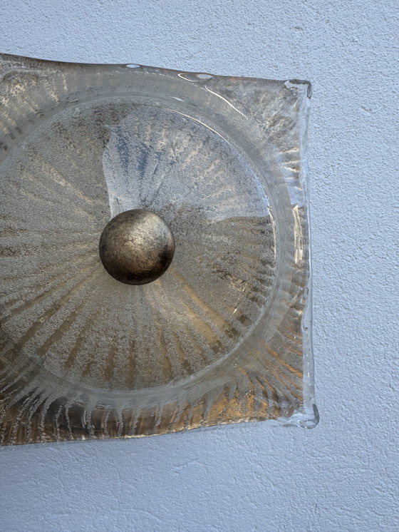 Image 1 of Aplique de pared de cristal de Murano, década de 1970