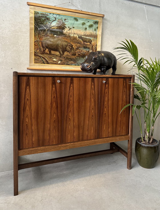 Image 1 of Vintage linen school map - Hippopotamus