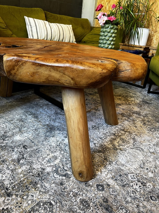 Image 1 of Solid teak wood Japandi root table
Unique handmade coffee table