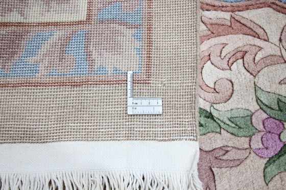 Image 1 of Tappeto moderno originale annodato a mano in stile cinese antico di Pechino, 315 x 212 cm, ottime condizioni.