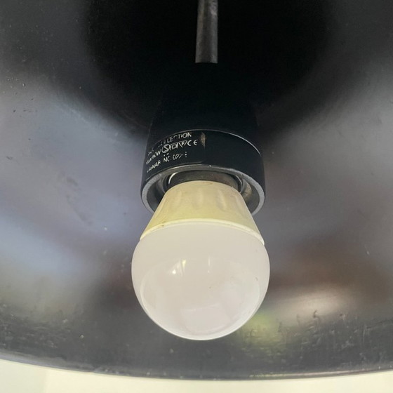Vintage Industrial Black Aluminium Pendant Lamp (photo 8 of 9)