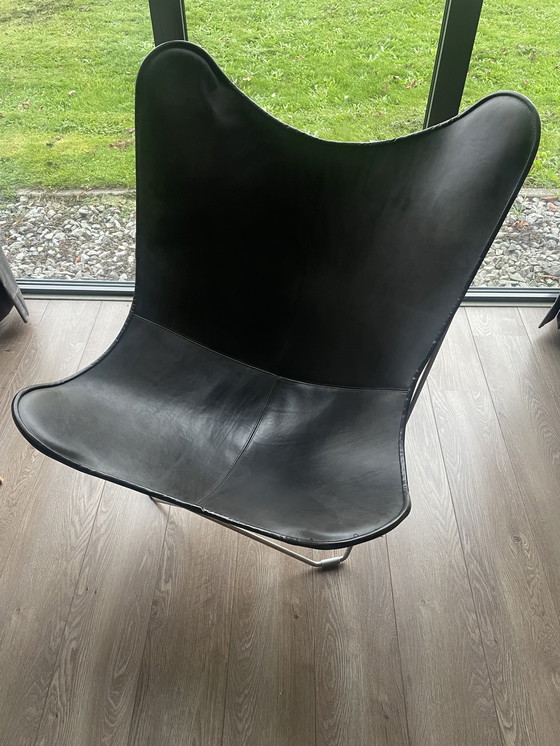 Image 1 of Fauteuil papillon en cuir - Pampa Marisposa