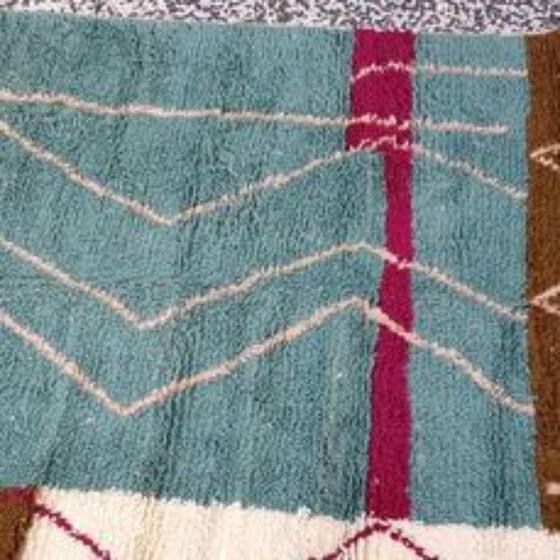 Image 1 of Hand-knotted Berber wool rug 274x134cm