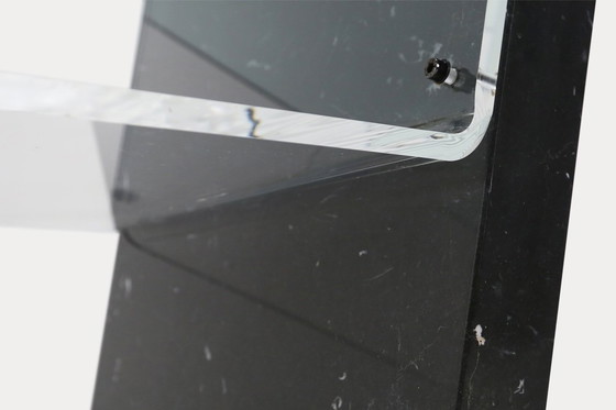 Image 1 of Tavolino italiano di metà secolo in marmo e vetro, anni '70