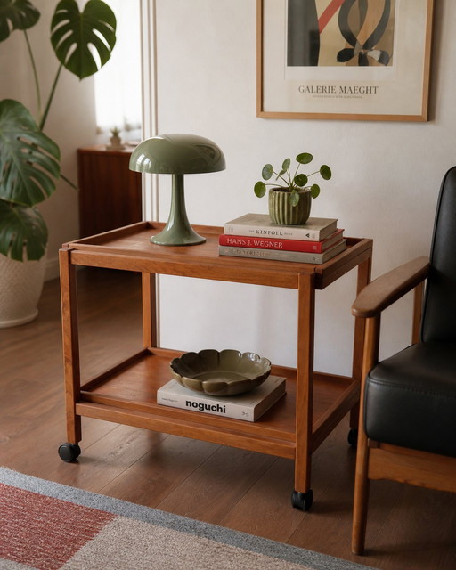 Carrello da portata/carrello vintage – Hyllinge Møbler (Danimarca)