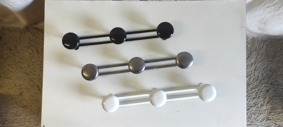Set van 3 metalen kapstokken - midden 20e eeuw (photo 4 of 6)