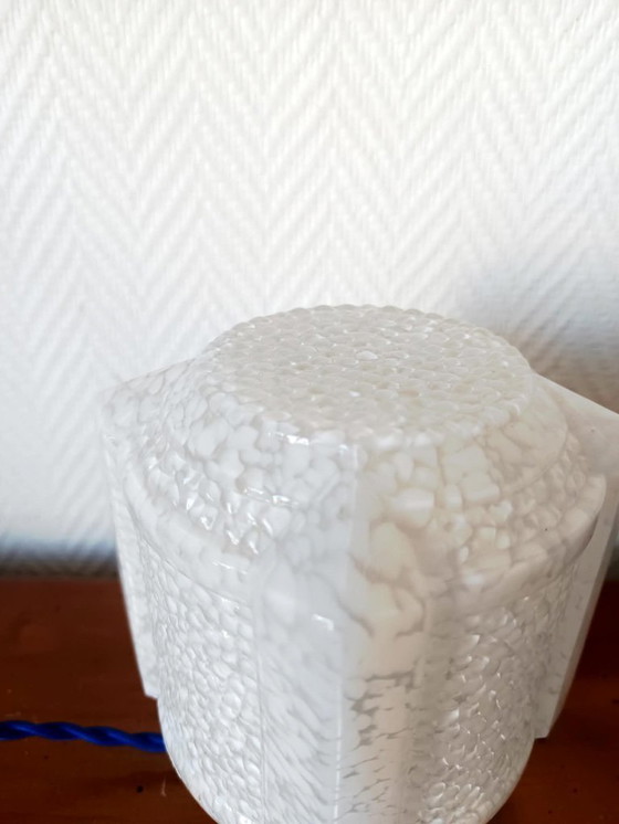 Image 1 of Art Deco table lamp with Clichy glass