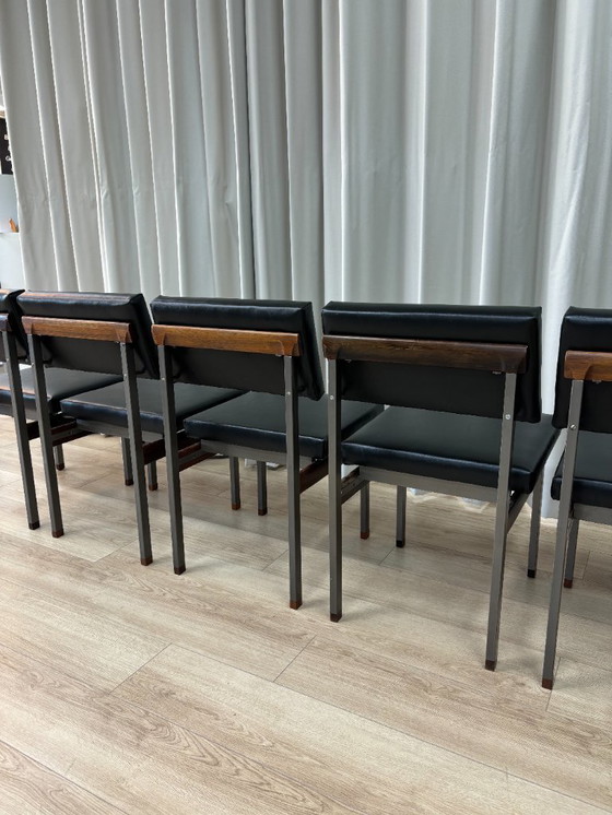 Image 1 of 6x PALI Dining chairs - Louis van Teeffelen for Wébé - 1960s