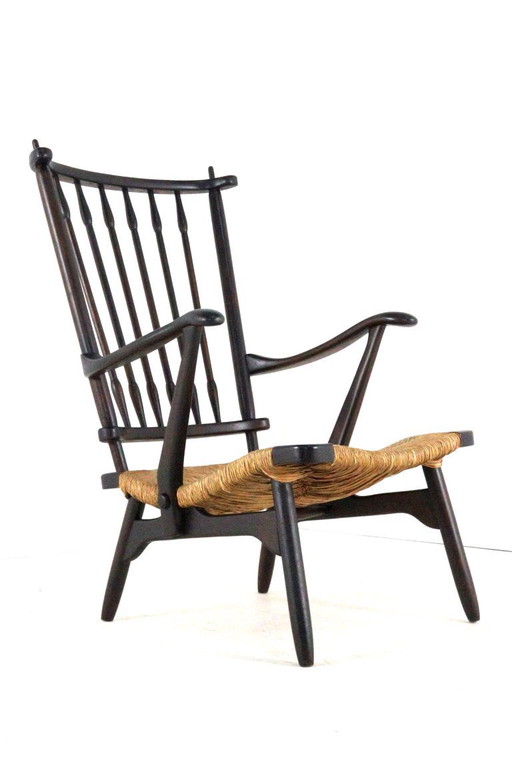 De Ster fauteuil spijlenstoel vintage