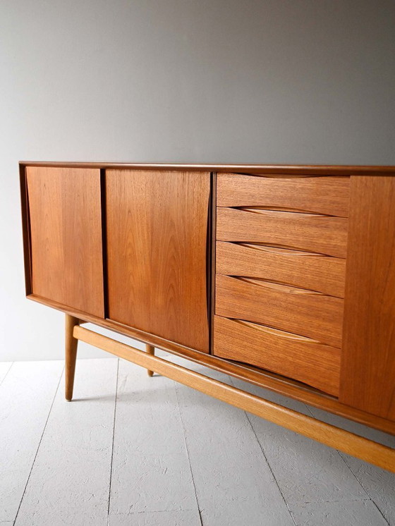 Image 1 of Vintage Scandinavian Teak Sideboard with Drawers
