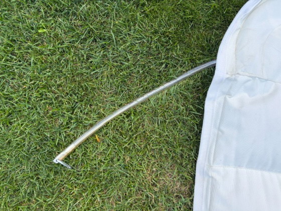 Hangmat met aluminium standaard en dik gewatteerd kussen – Ligbed tuin, Polyester (photo 13 of 29)