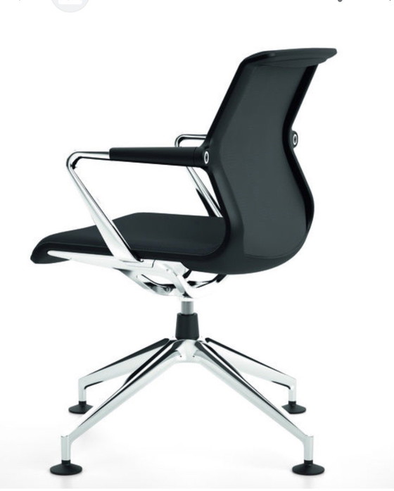 Set de 4 Vitra Unix Chairs – Antonio Citterio – Excelente Estado – Sillas de oficina, Plastic, Aluminium (photo 2 of 6)