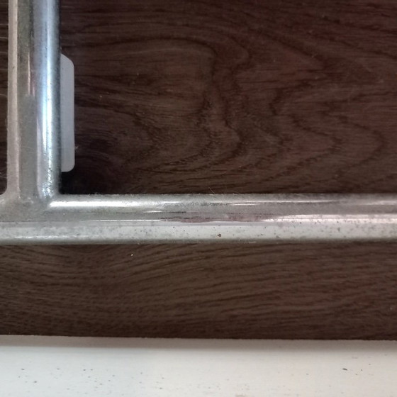 Image 1 of Panchina vintage per sala d'attesa; 2 posti con tavolo