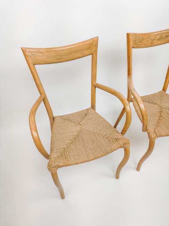 Image 1 of 2x Val Padilla Manila Esszimmerstühle, Jasper Conran '70