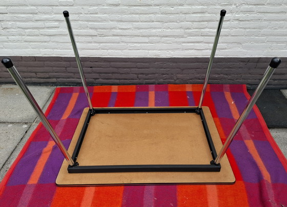 Image 1 of Vintage kitchen table with 2 chairs. 1960s
